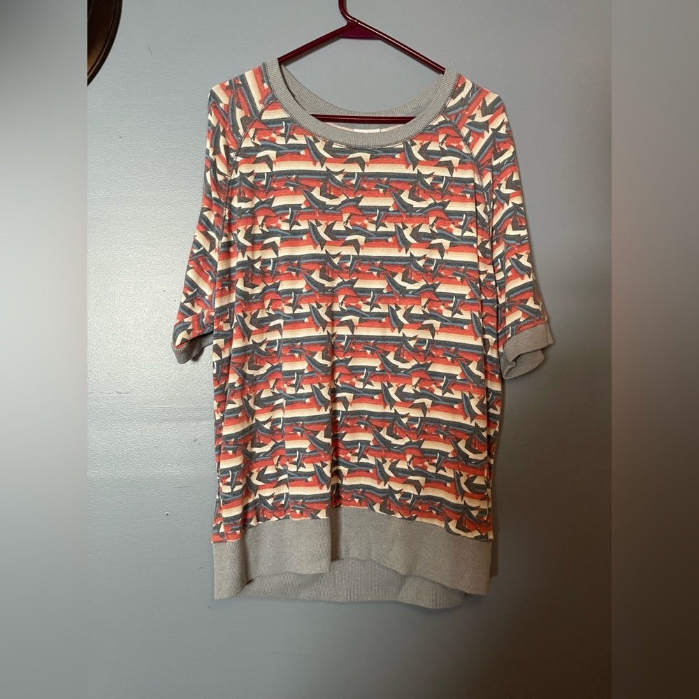 LulaRoe short sleeved sweatshirt